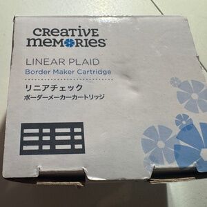 Creative Memories Linear Plaid Border Maker Cartridge BMC NIB